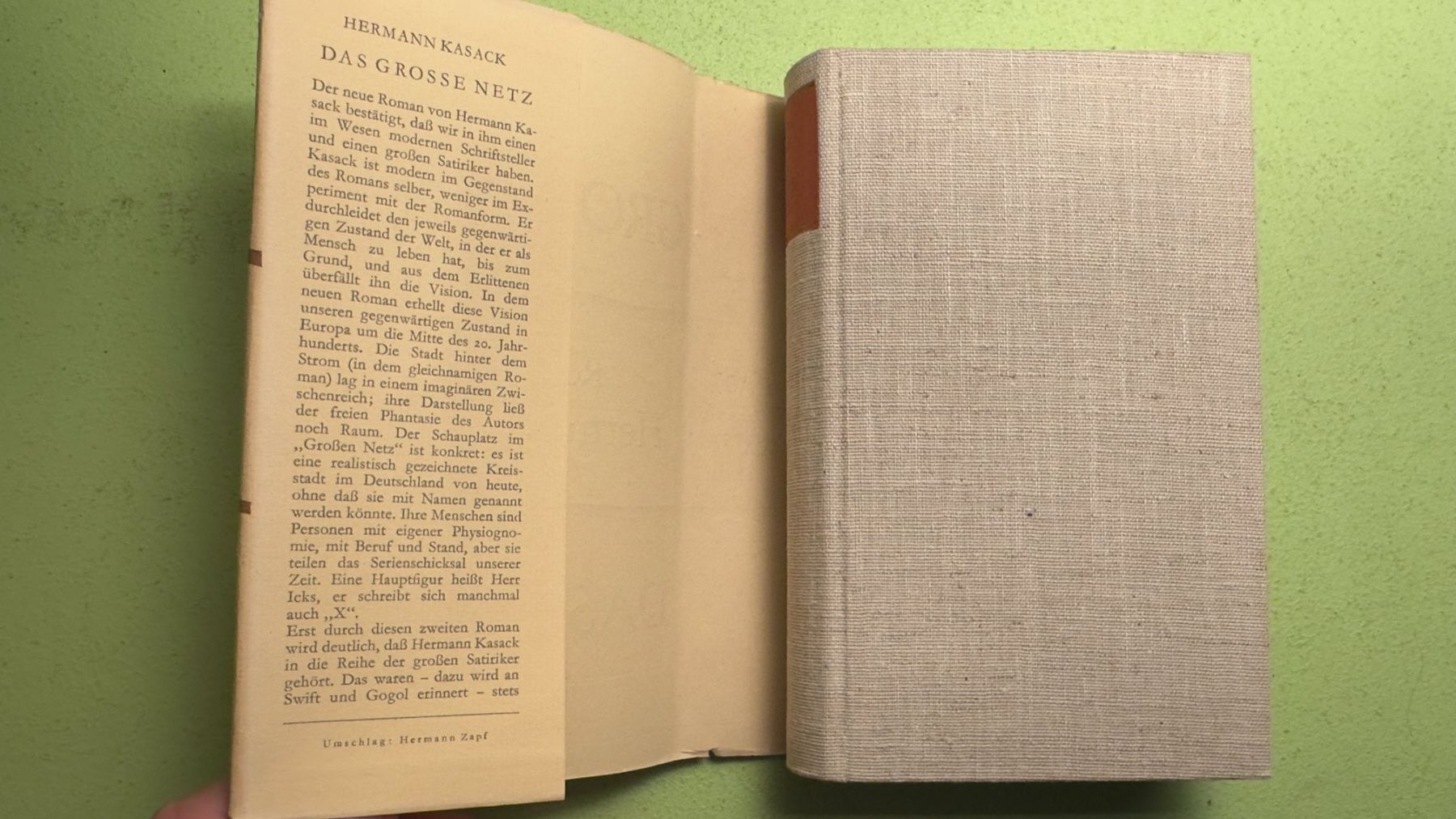 Libri: Hermann Kasack: Das grosse Netz. – Usato da Zürich venduto da allp 1