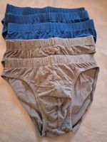 Herren Unterhosen 5er Set Blau/Grau Grösse S