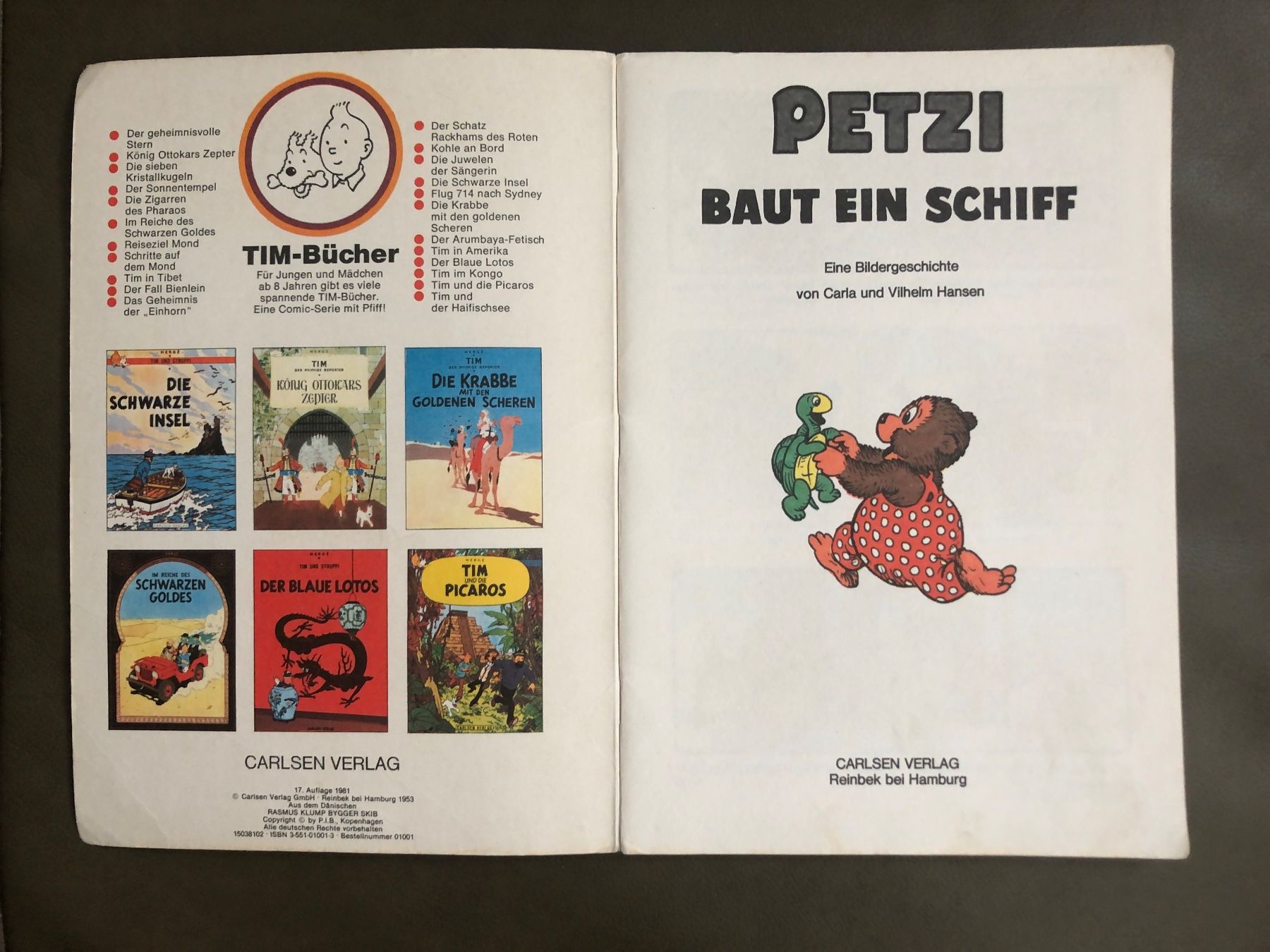 Libri: Buch Petzi baut ein Schiff – Usato da Nunningen venduto da anclaudia 1