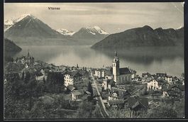 Vitznau, Ortsansicht aus der Vogelschau