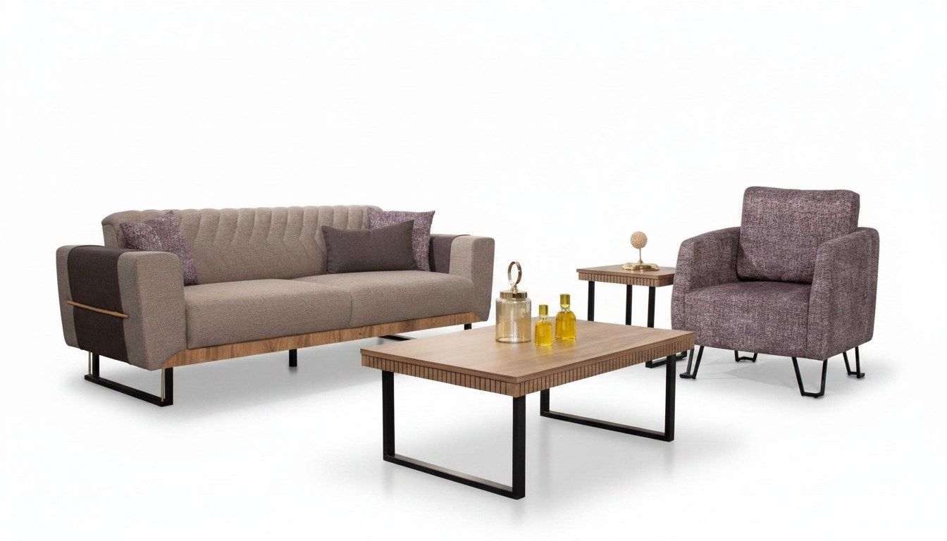 Sofas: Stilvolle Wohnzimmer Sofagarnitur 3 Sitzer Polster – Neu und originalverpackt aus Zug von jvmoebel-schweiz