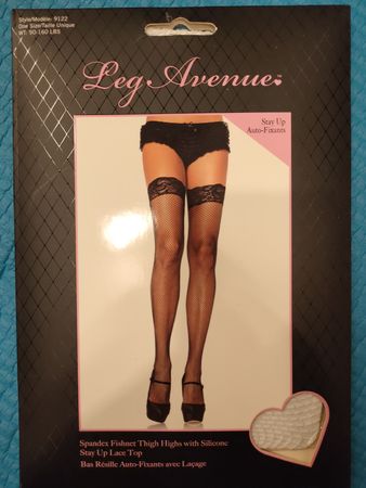 Leg Avenue Netz-Stay-Up Strapse mit Silikon, One Size, n