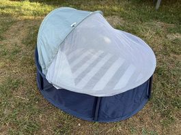 Strandmuschel Spielpark Reisebett Babymoov