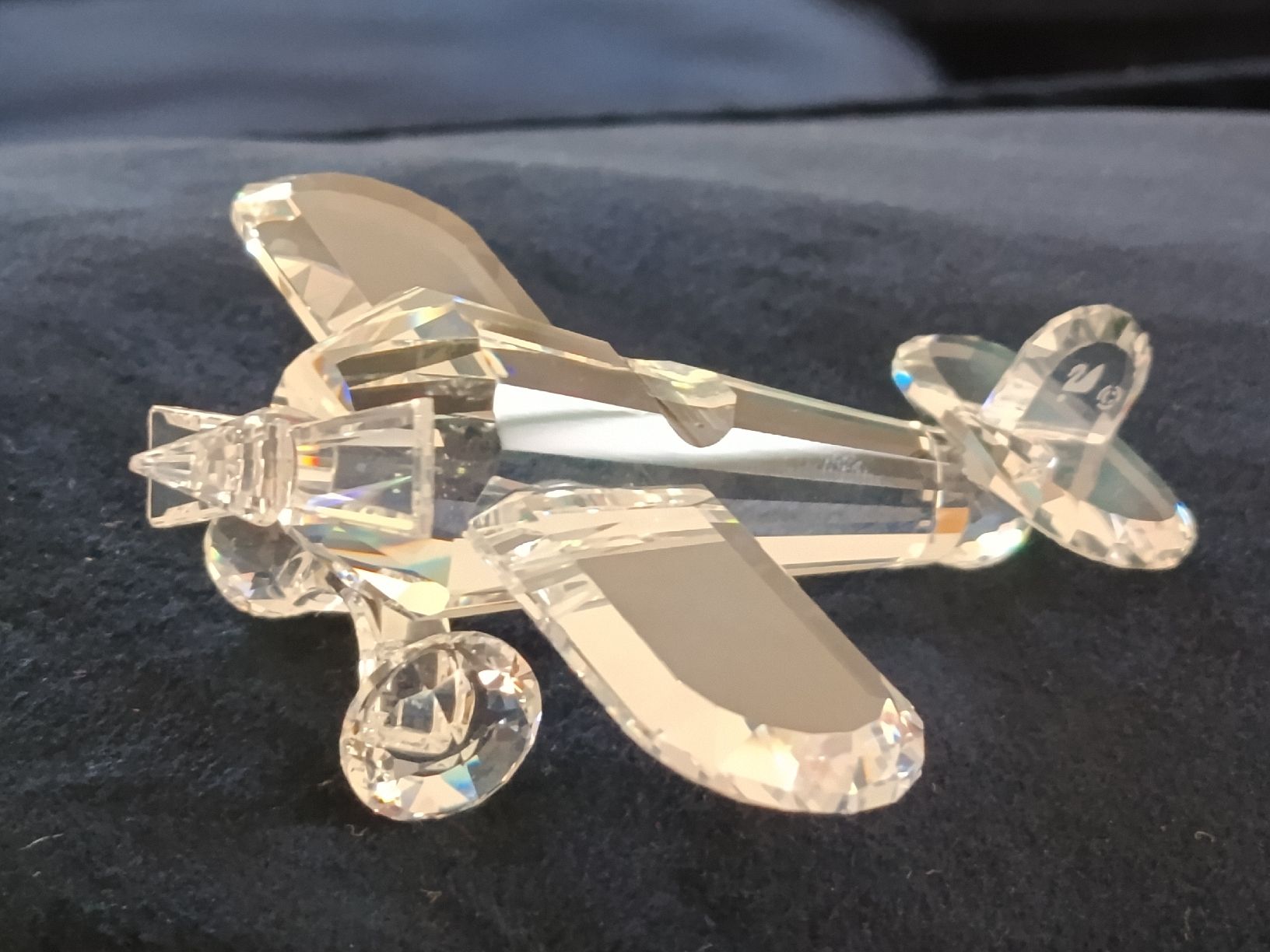 Swarovski Statuette: Swarovski Propeller Flugzeug – Usato da Sevelen venduto da ronja666 2