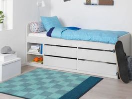 Bett mit Schubladen - Ikea Släkt 90 x 200 cm