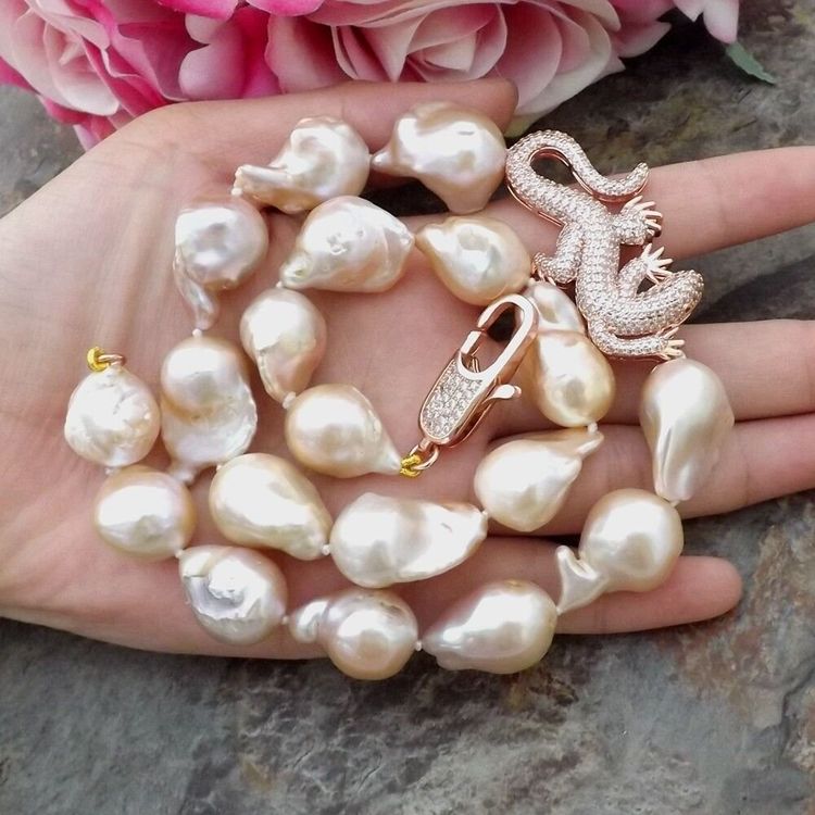 Collier De Perles D’eau Douce - Occasion - Perles Rosées - Style Classique Et Intemporel