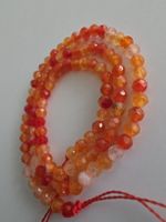 Sardonyx orange 4mm. Strang