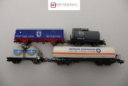 Märklin Deutsche Industrie Güterwagen Set 4 Teilig AC H0