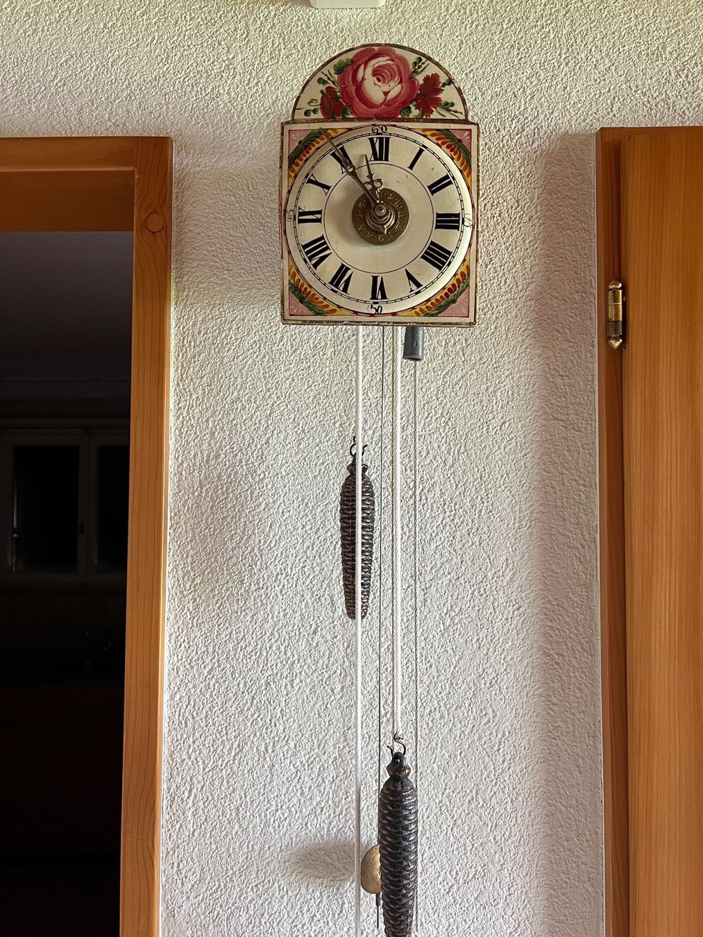 Orologi: Schwarzwalduhr / Lackschild von 1820 – Usato da Kirchberg BE venduto da wimmler 1