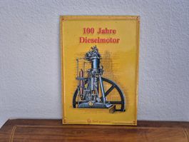 Blechschild Shell Tanksäule Dieselmotor Limitiert 1992 Blech