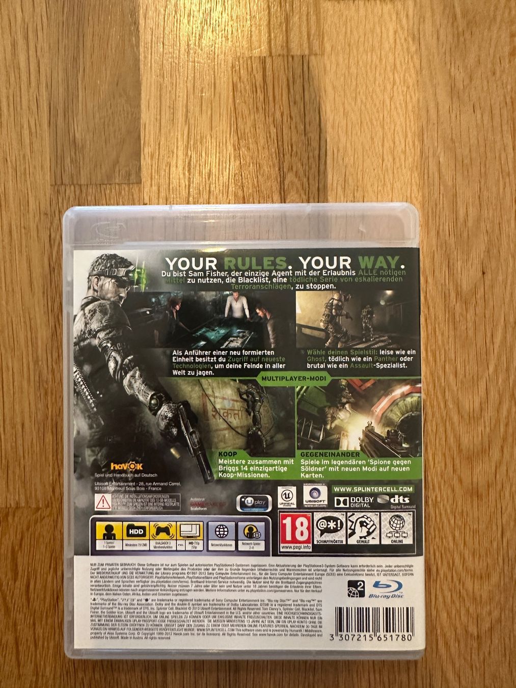 Sony Spiele: Tom Clancy's Splinter Cell Blacklist / Playstation 3 – Gebraucht aus Oberengstringen von sasej 2