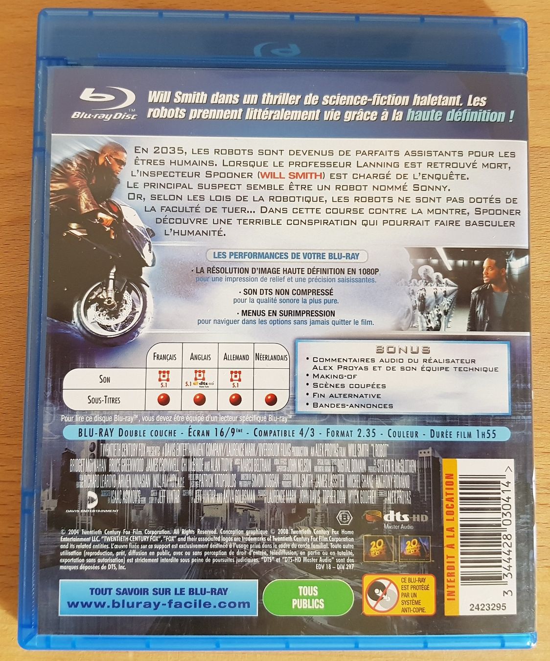 Tutti i DVDs: I, Robot - FR, DE – Usato da Orges venduto da MicBon 1