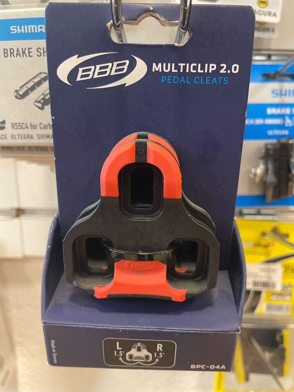 BBB Cycling Ersatzteile: BBB Multiclip 2.0 Pedal Cleats schwarz rot – Neu und originalverpackt aus Nürensdorf von VLN_8309