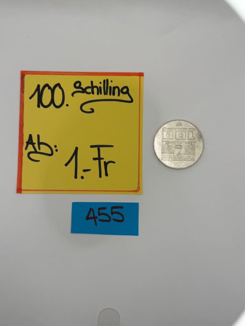 Alle Münzen: 100. Schilling Ab. 1.- Fr. – Gebraucht aus Engi von kasi09 1