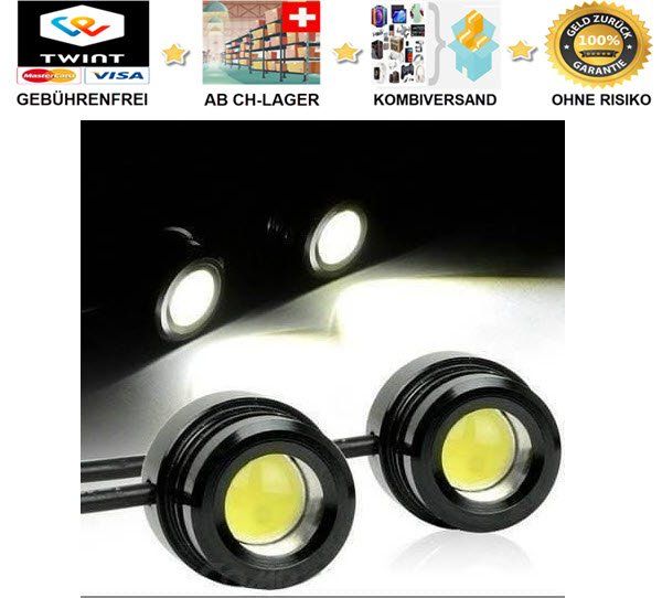 🔥 2x Objektiv Eagle Eye LED Licht Lampe Motorrad Parklicht