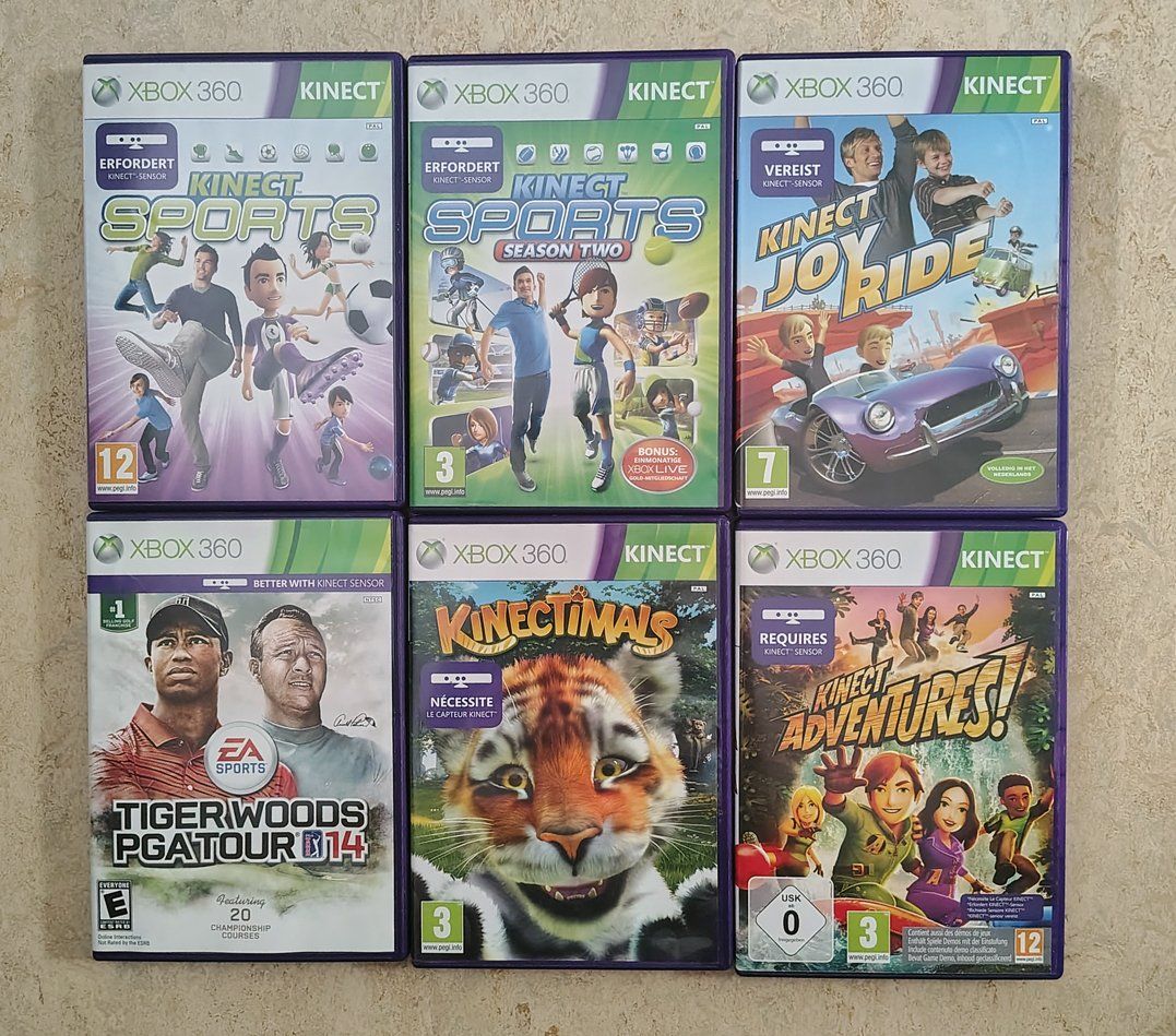 Microsoft Console: Xbox 360 + Kinect + 17 Games + Zubehör – Usato da Zürich venduto da Zakfu 2