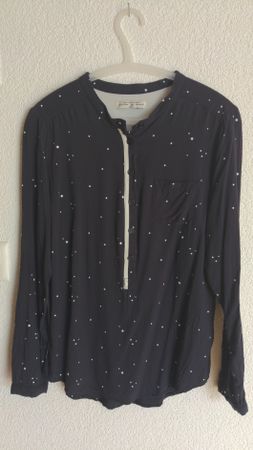 Bluse dunkelblau "Circle of trust" gr.S