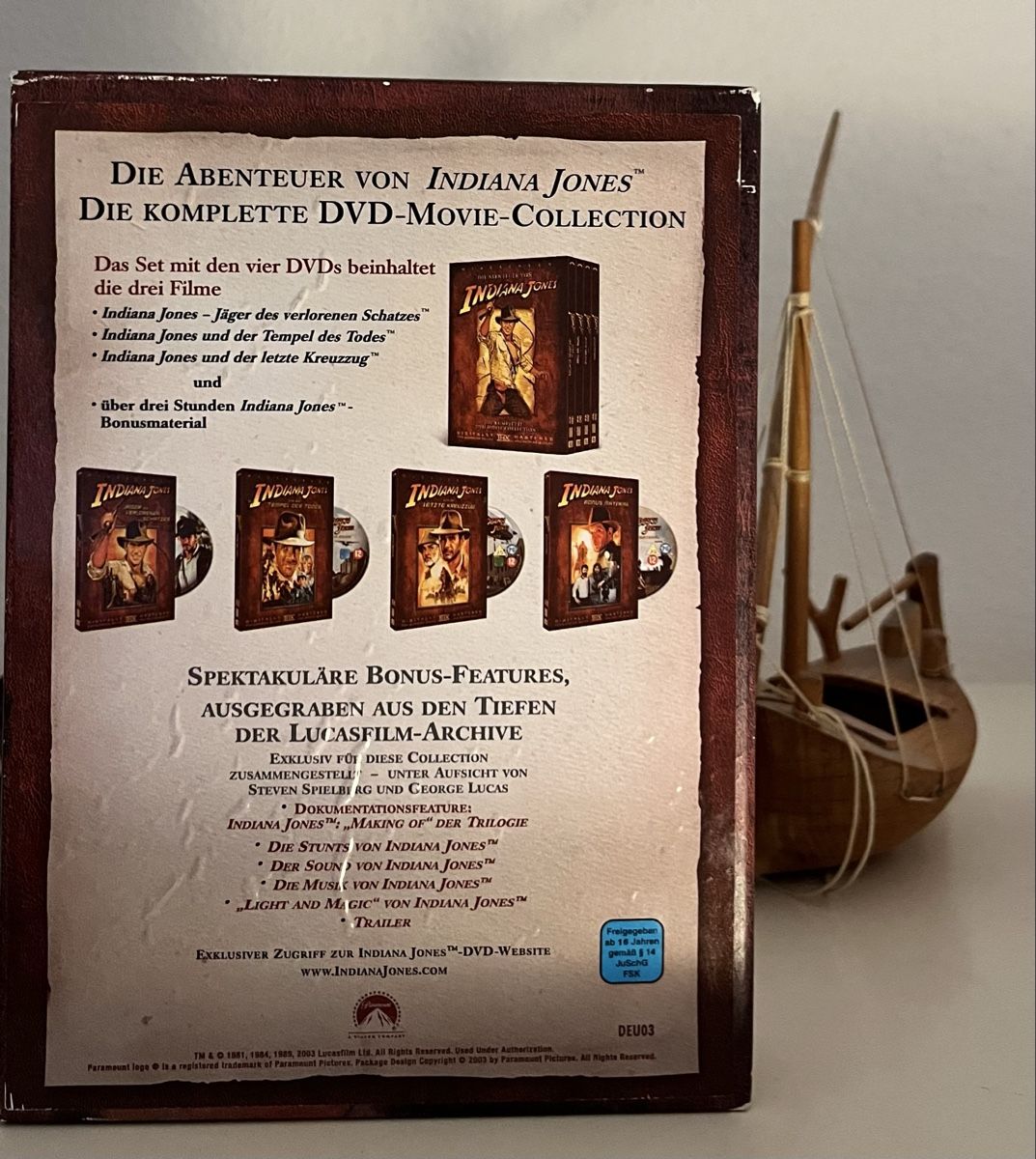 Alle DVDs: Indiana Jones Komplett  – Gebraucht aus Zürich von Mbbking 1