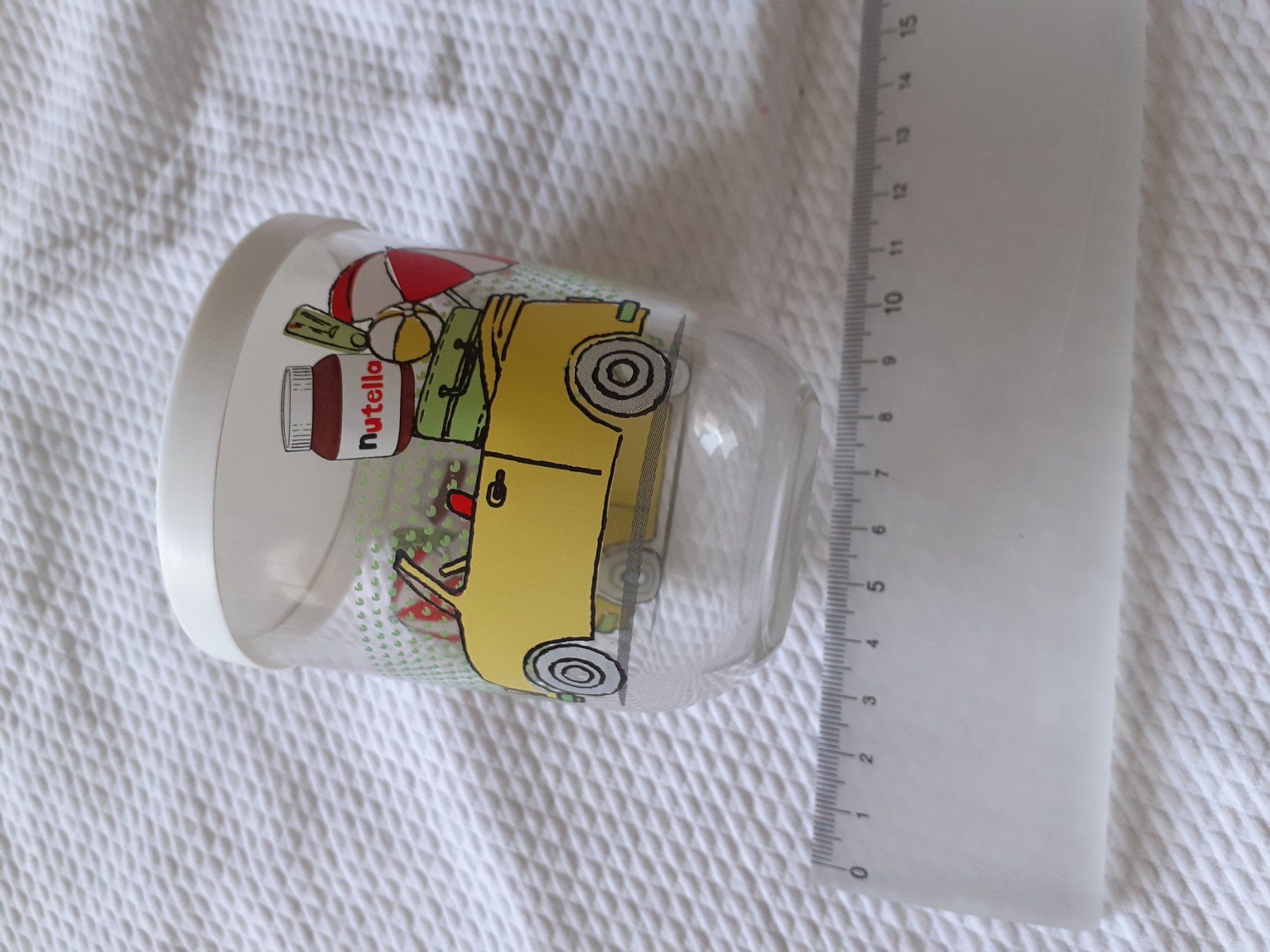 Gläser: Nutella Glas Auto Motiv mit Deckel – Gebraucht aus Yverdon von DerStorchUndDieBiene 3