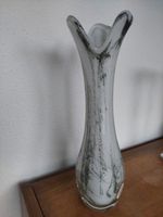 Vintage Zipfel Glasvase im Murano Stil, Glasi Hergiswil, rar