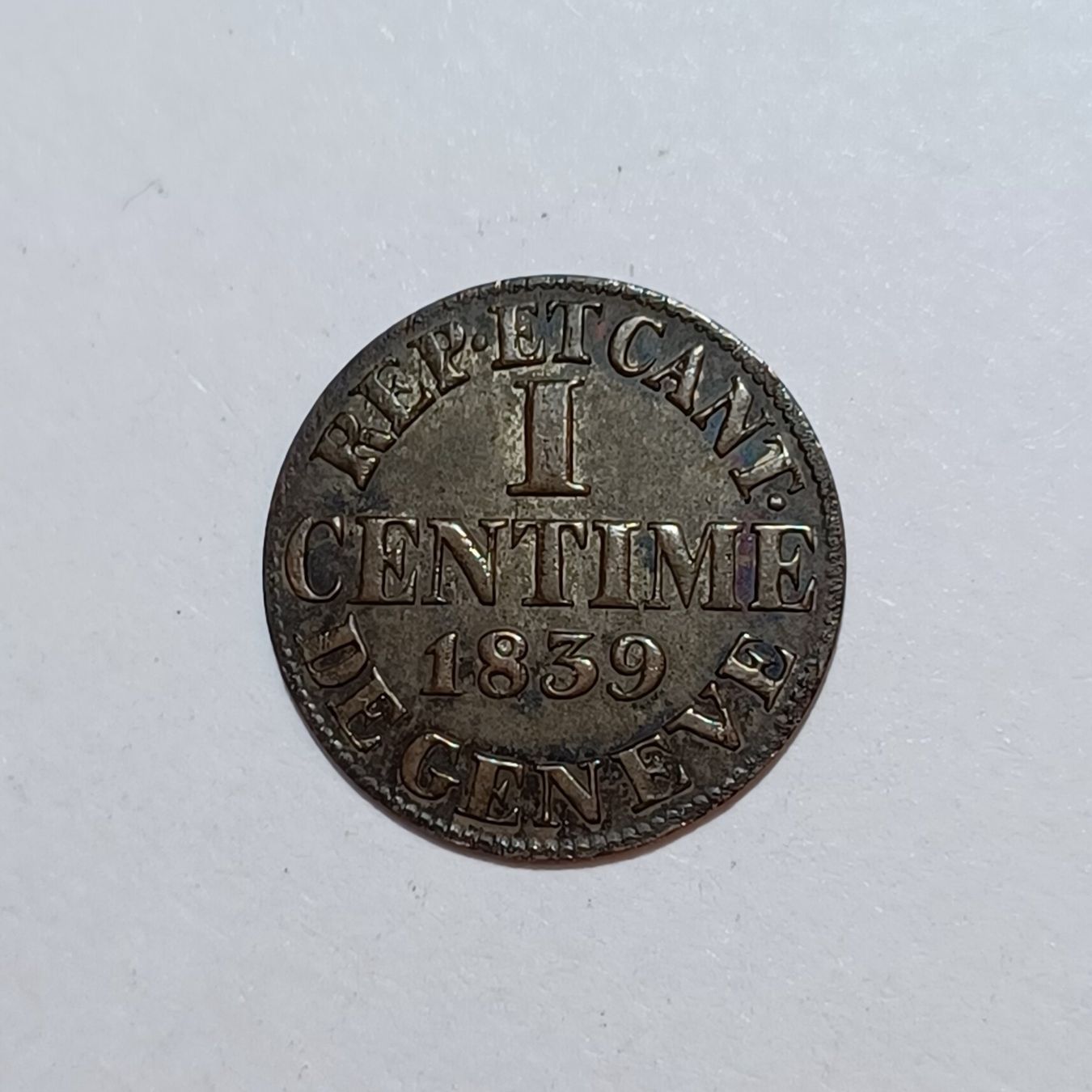 Tutti le monete: Centime 1839 Genf vz – Usato da Pfäffikon ZH venduto da Welt_Muenzen