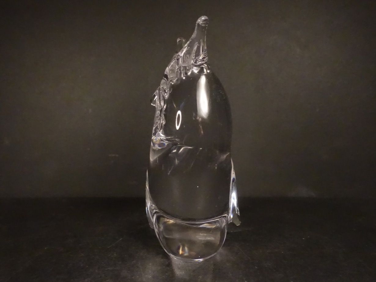 Statuette: Eule aus Kristallglas – Usato da Russikon venduto da Eulenfeder 1