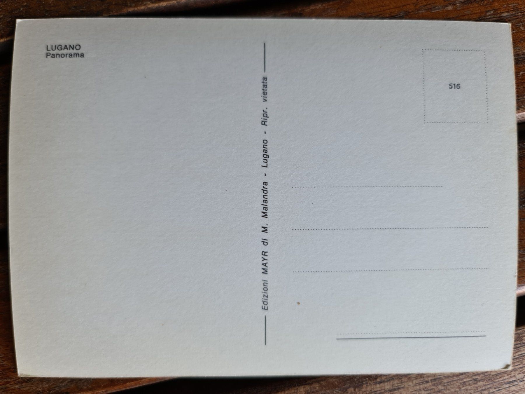 Cartoline postali: Ansichtskarte Lugano Tessin Schweiz – Usato da Dintikon venduto da Vexi 1