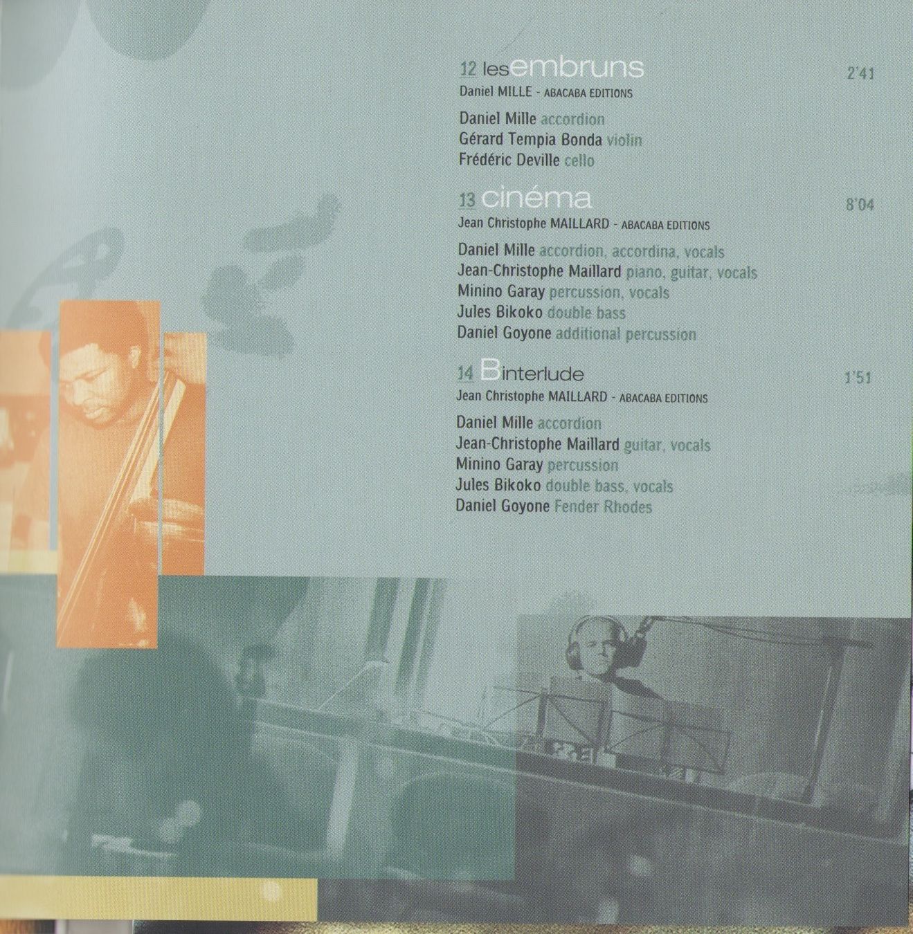 CDs: DANIEL MILLE - ENTRE CHIEN ET LOUP – D'occasion à Lausanne par sbar224 3