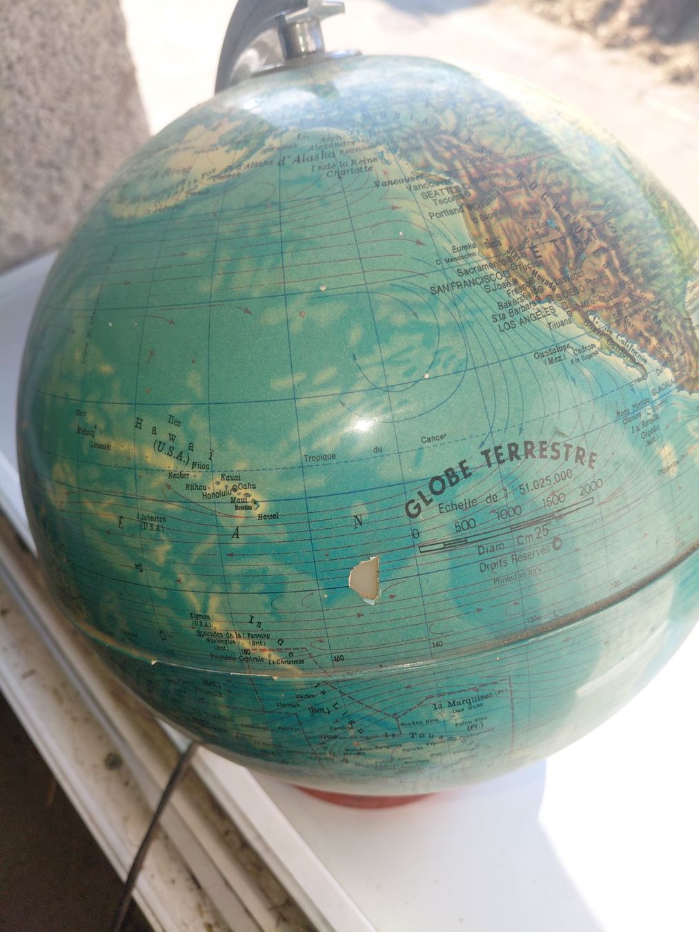 Sonstige Dekorationen & Accessoires: lampe map monde vintage – Gebraucht aus Biel/Bienne von myl_r8fx 5