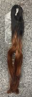 Haarteil / für Zöpfe, Ombre Look, Neu, Braun/Schwarz.