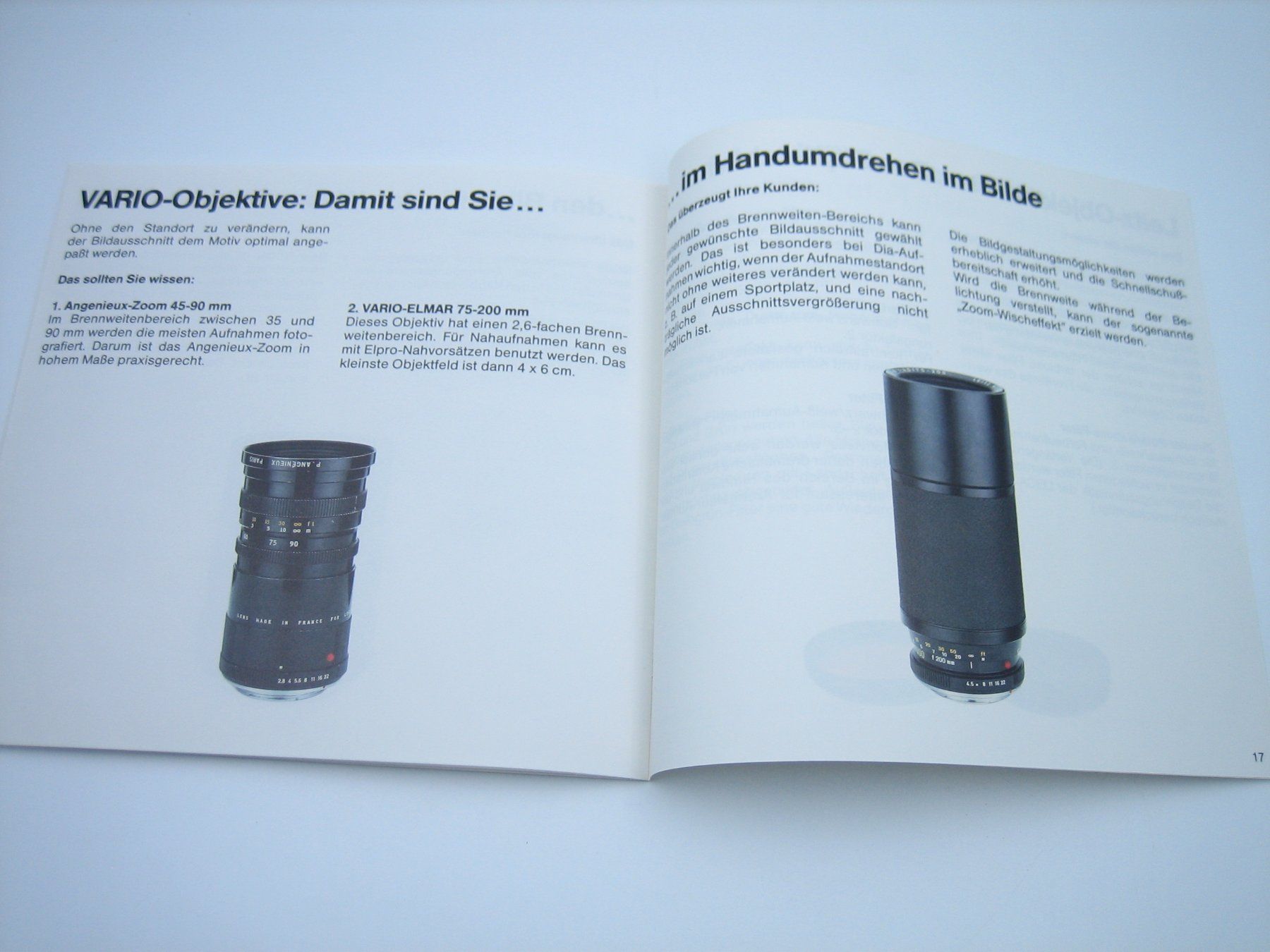 Leica Documenti: Leica R-Objektive alter Prospekt/Katalog – Usato da Zürich venduto da Tomi118 7