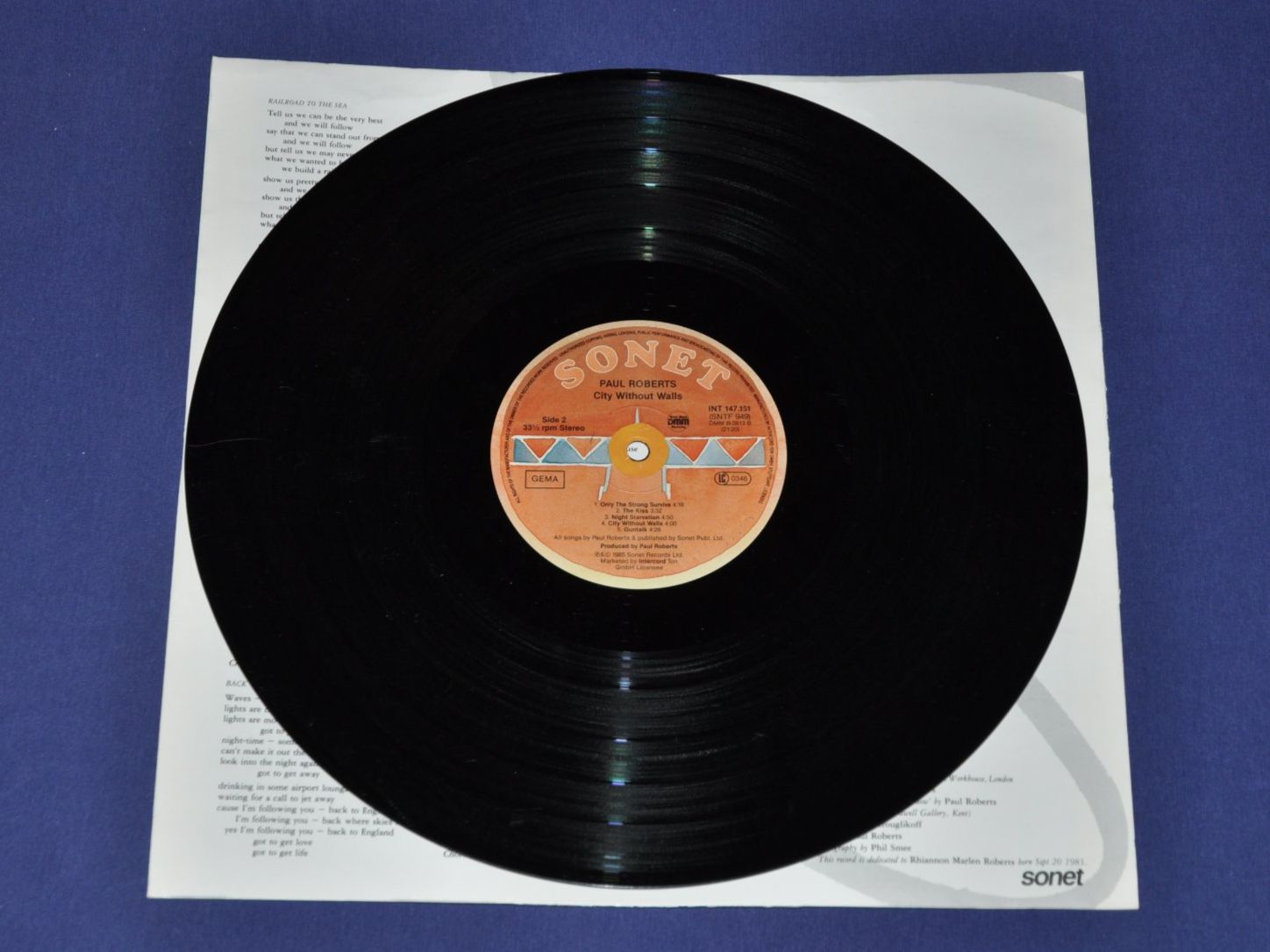 Vinyles: LP Paul Roberts - City Without Walls – D'occasion à Boll par Theodora15 5