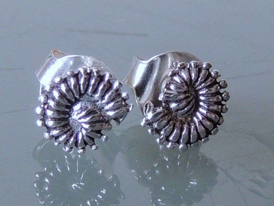 Orecchini pendenti & Orecchini a lobo: Silber 925 Ammonit Ohrstecker 7 mm – Nuovo e nell'imballaggio originale da Waldenburg venduto da schaller707 1