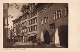 Alte Ansichtskarte Appenzell Hauptstrasse,Top Zustand!