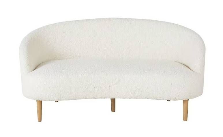 Maisons du monde Sofas: 2/3 Sitzer Sofa Bouclé Bezug, weiss – D'occasion à Uster par RogerMartyUster 1