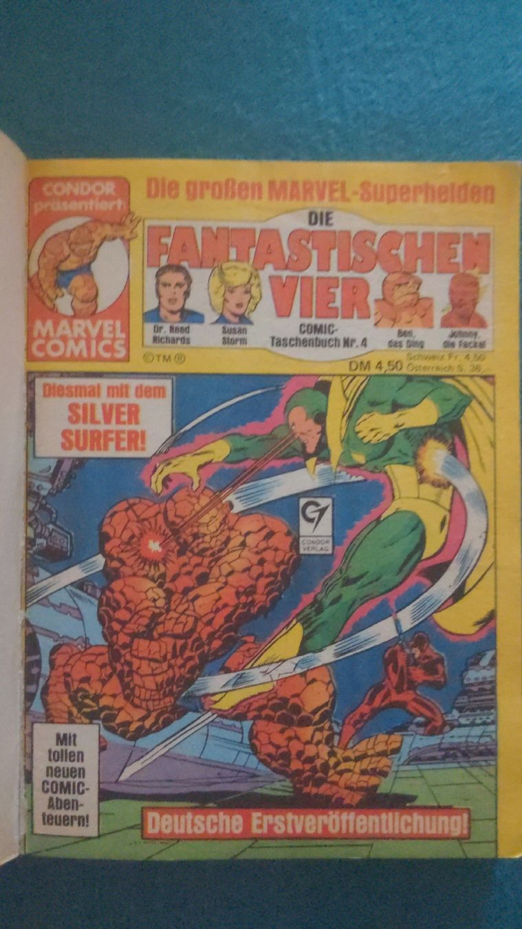 Fumetti: Die Fantastischen Vier Comic Taschenbuch Nr. 4 Marvel Condor – Usato da Niederscherli venduto da Mon_Art 2