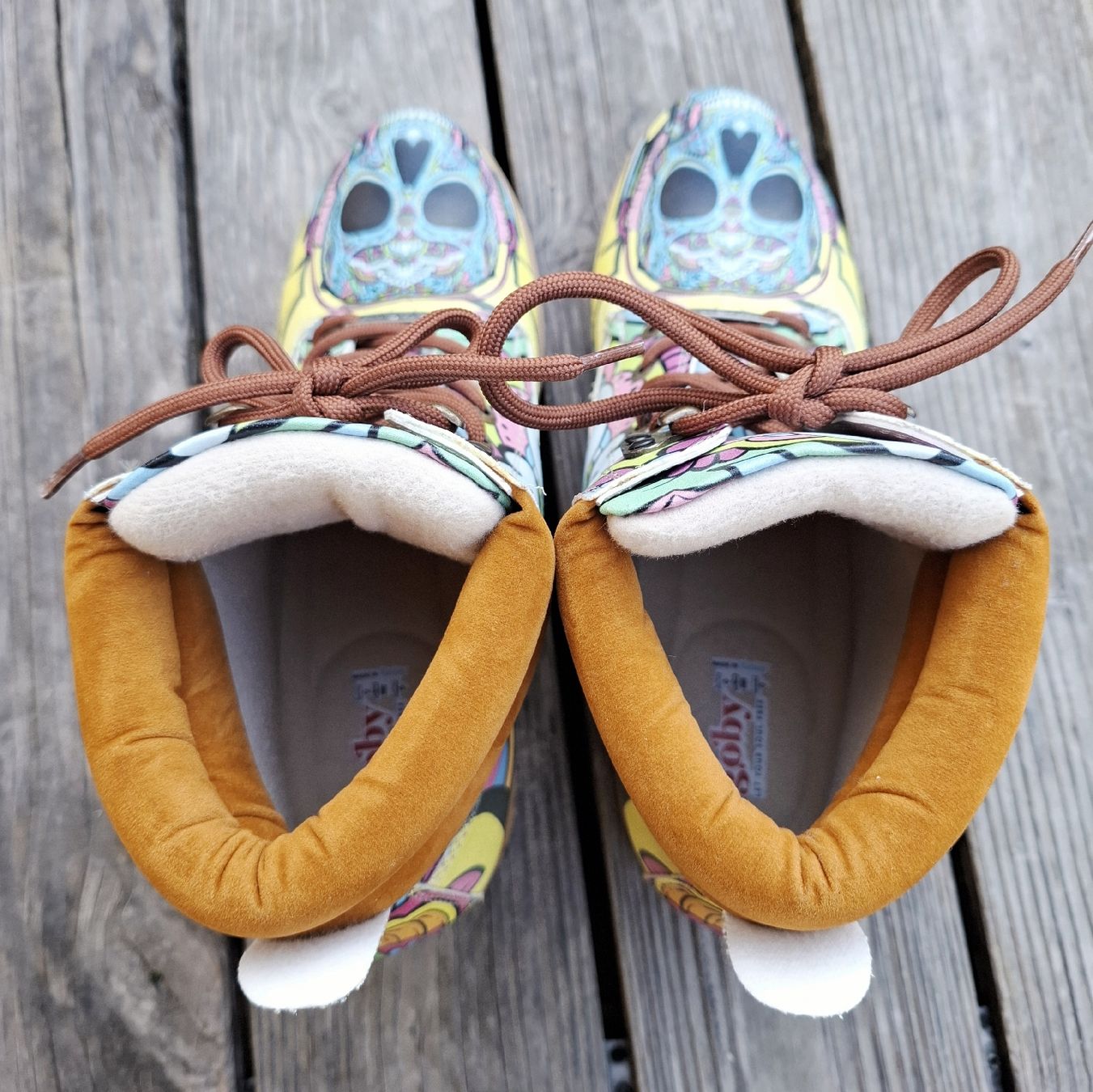 Scarpe da donna: NEU Goby Lederstiefel Gr 40 Bunt/Totenköpfe – Nuovo (secondo la descrizione) da Wangs venduto da Soda_95 1