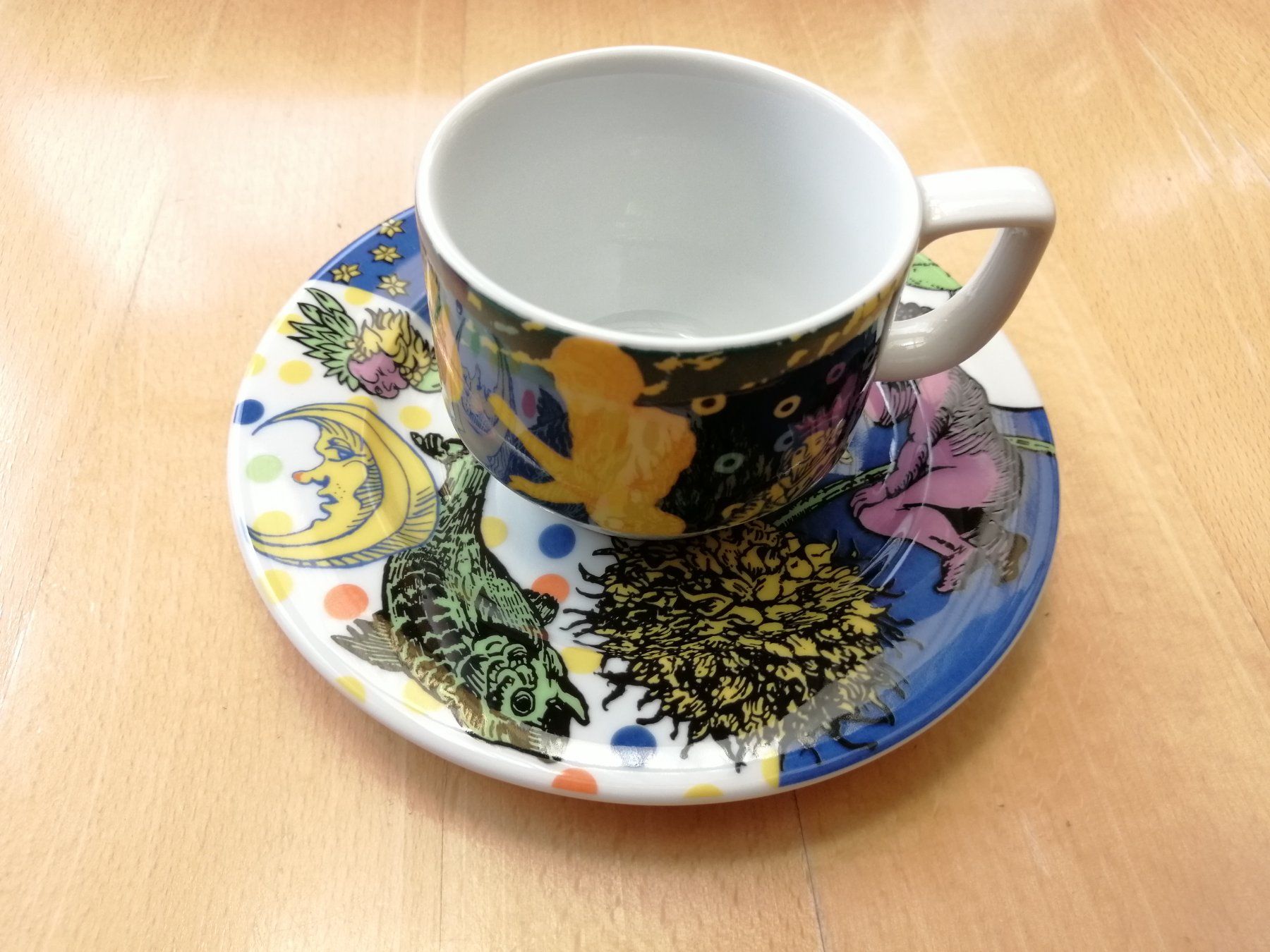 Bopla Tazze: Bopla Kaffeetasse, blau, Engel – Usato da Burg AG venduto da Tchriesi
