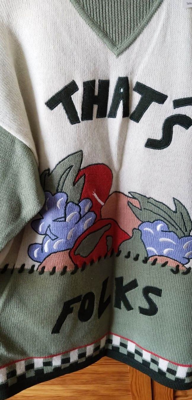 Maglioni & Felpe: Pullover, mit Aufschrift That’s Folks - Grösse 36 - – Nuovo (secondo la descrizione) da Zürich venduto da -italo- 2