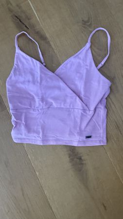 Crop Top Hollister lila violett Grösse XS guter Zustand