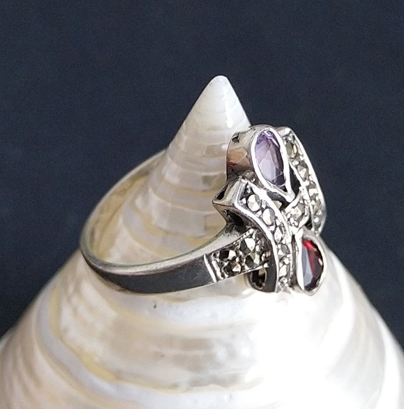 Anelli: RING IN 925 SILBER MIT MARKASITEN – Usato da Romanshorn venduto da BoutiqueA 2