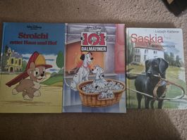 3 Kinderbücher | Strolchi, 101 Dalmatiner, Saskia