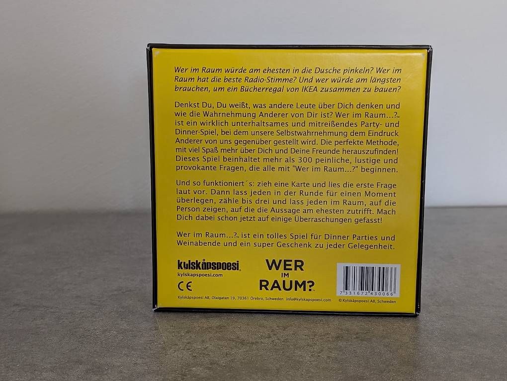 Spiele: Wer im Raum? Partyspiel – Gebraucht aus Sempach von Tornadoblaster 1