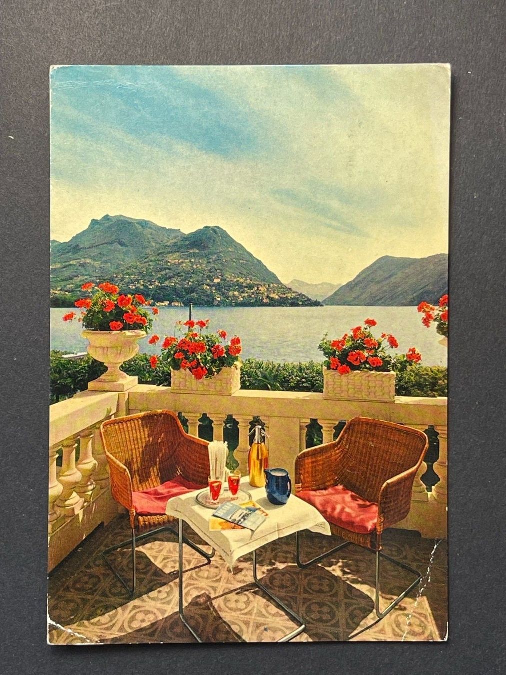 Ansichtskarten: Lugano - Hotel Bellevue – Gebraucht aus Steg VS von danwer74