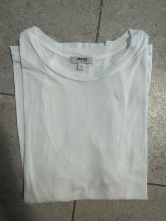 Agolde Herren T-Shirt Annina Slim Tee Weiss Grösse L guter Z