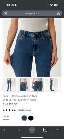 Ninepine Slim ComfortDenim™ Jeans, Grösse M