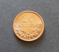 Pièce Portugal 20 Centavos 1974 UNC
