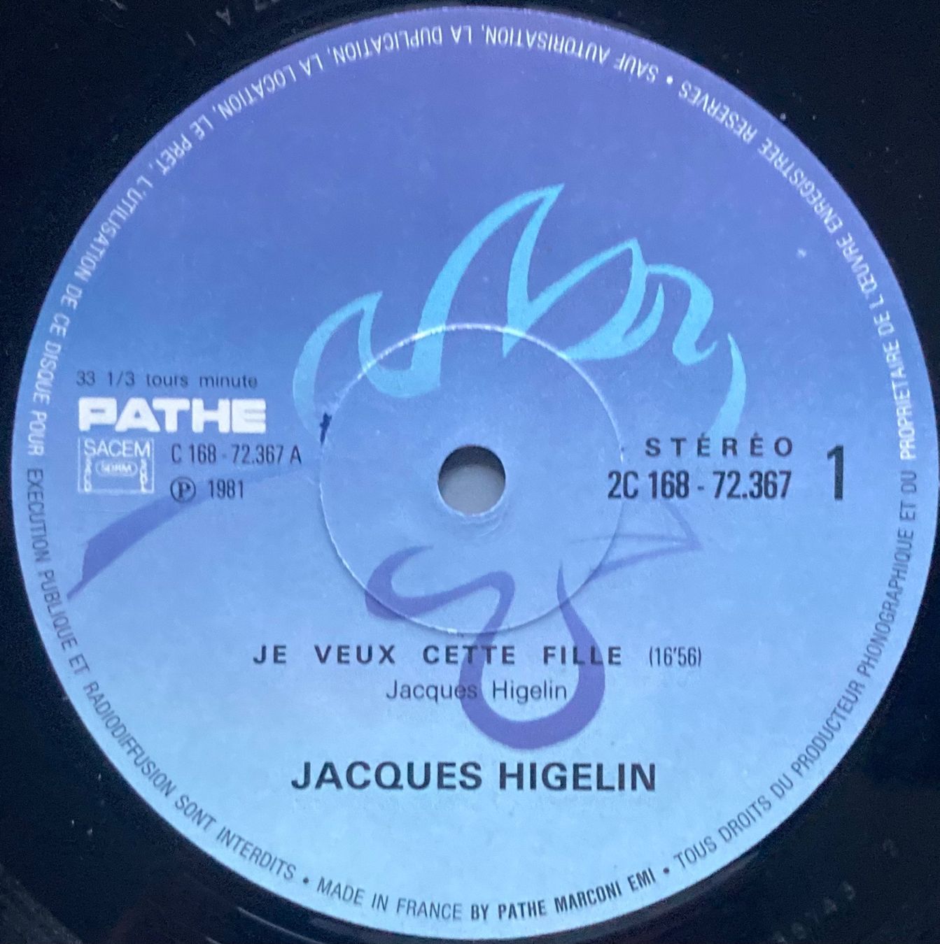 Dischi in vinile: JACQUES HIGELIN - HIGELIN A MOGADOR – Usato da Poliez-Pittet venduto da Newtown-Records 7