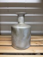 Moderne Deko-Vase in Weiss/Champagner – handveredelt 