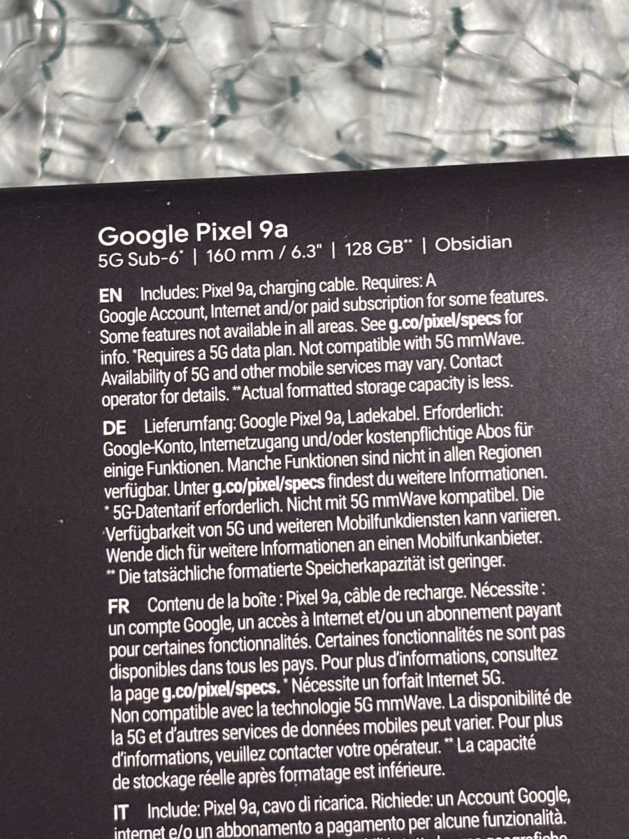 Google Telefoni cellulari / Smartphones: Google Pixel 9a 128 GB NEU – Nuovo e nell'imballaggio originale da Wangen b. Olten venduto da Mbaldur 2